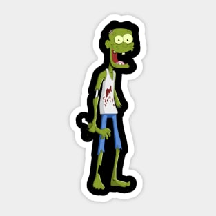 Happy Zombie Sticker